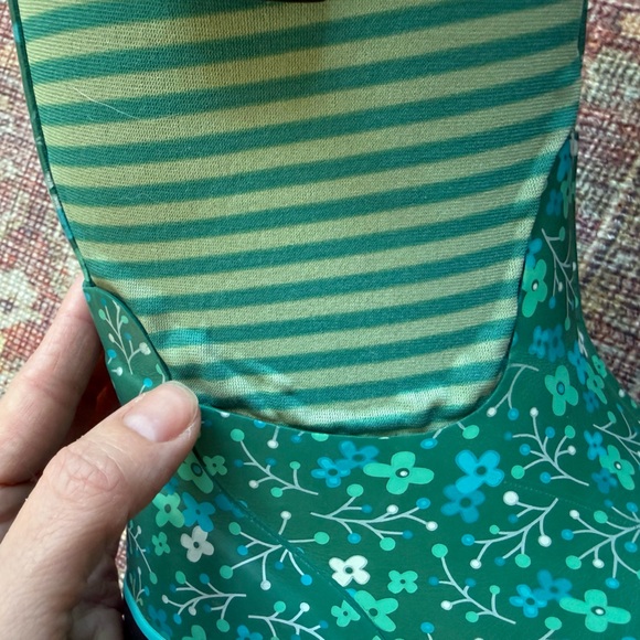 Bogs Kids' Teal Floral Boots size 4 - Picture 6 of 6